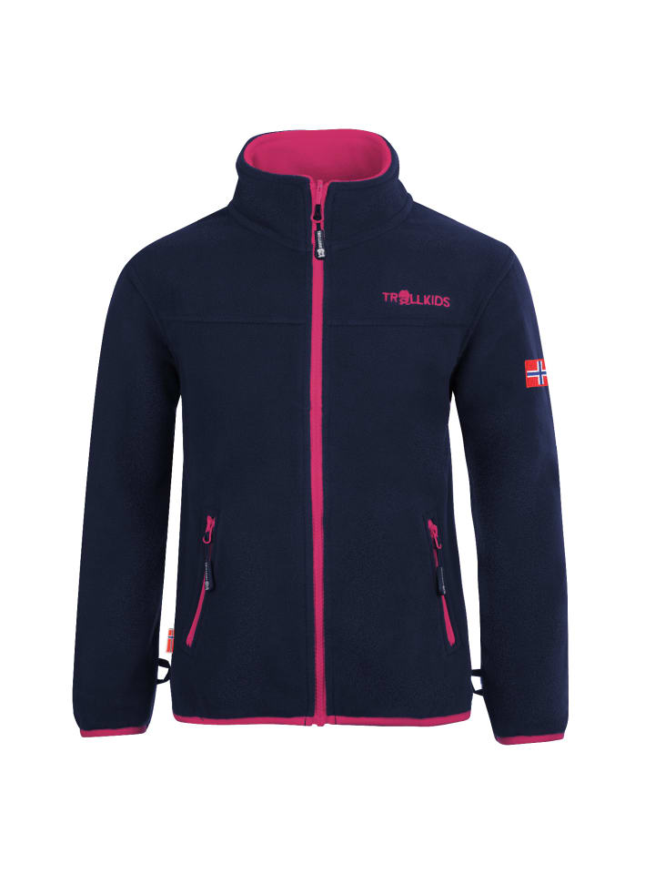 Trollkids Fleecejacke Oppdal XT in navy/pink günstig kaufen 164