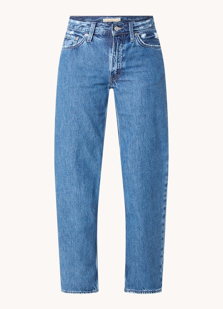 Blugi Levi's cu talie înaltă și croială largă, spălare medie