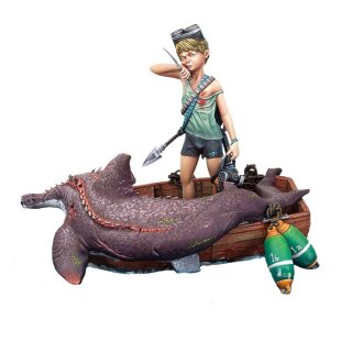 Shark Hunter Resin Figure