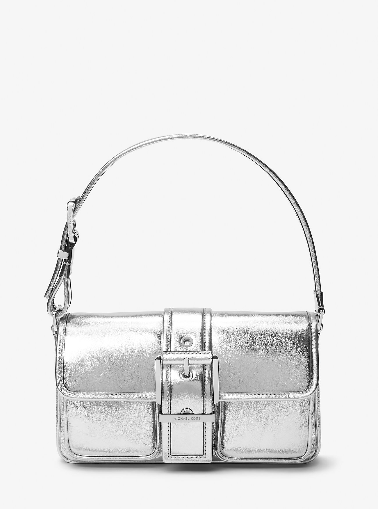 Colby Medium Metallisk Skinnveske - SØLV