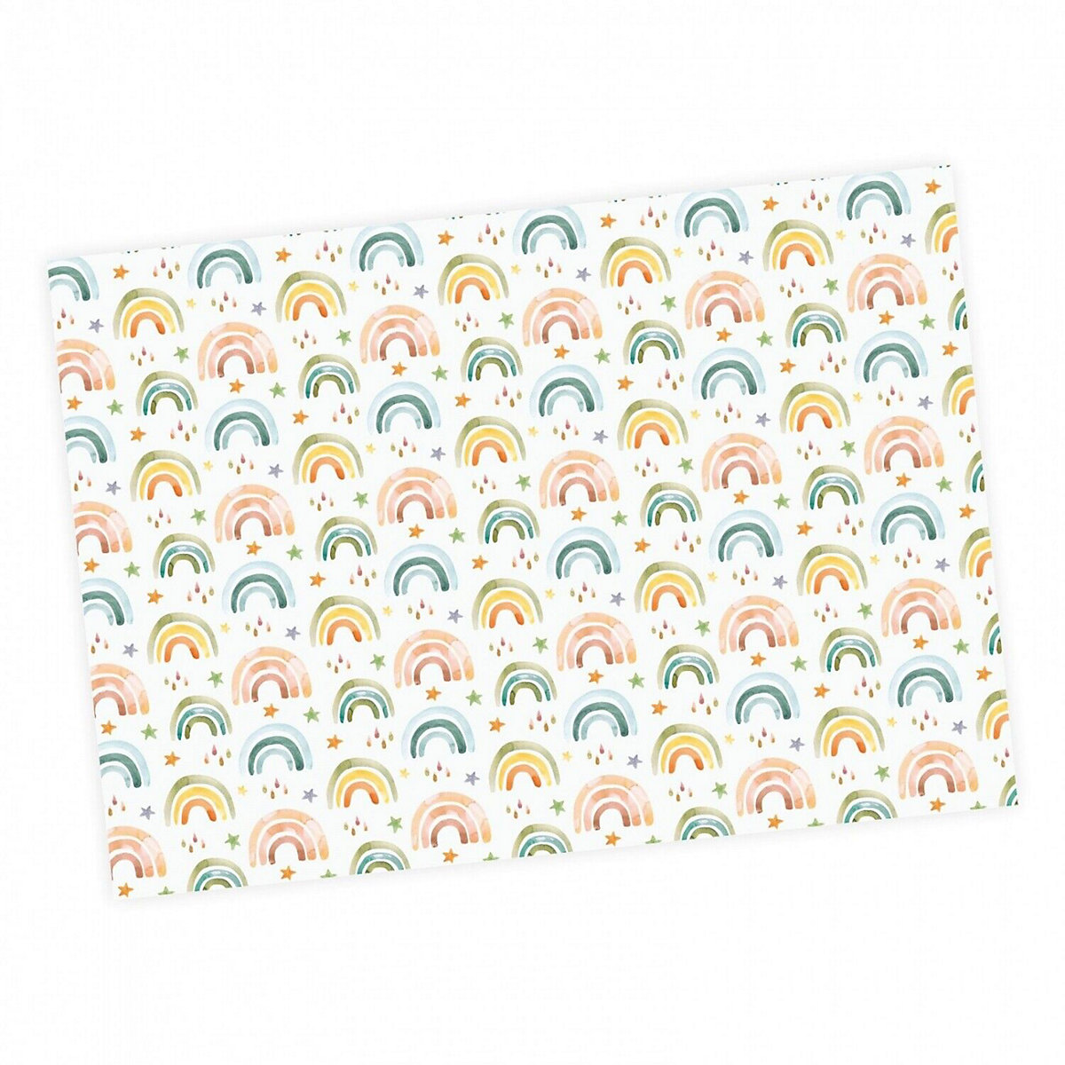 Geschenkpapier 5 Bögen Regenbogen – 1,60€/qm Größe: - 84,1 x 59,4 cm Geschenkpapier