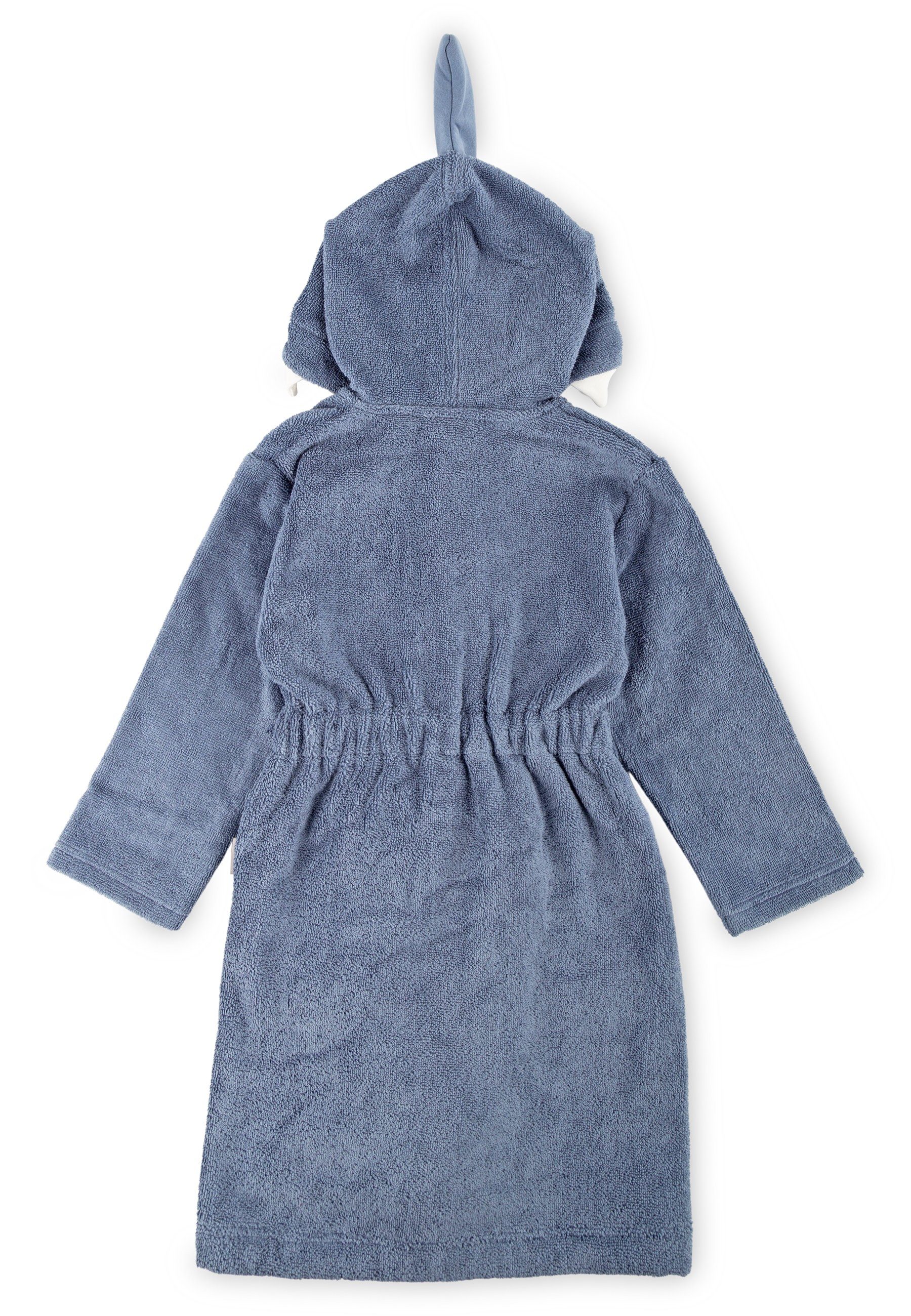 Sigikid Kinderbademantel Kinder Bademantel Bademantel mit Kapuze, 100% Baumwolle, Kragenknopf, Bindegürtel seitlich festgenäht