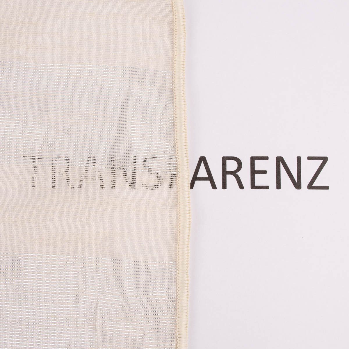 Meterware Rasch Textil Stores Shine Längsstreifen Leinenstruktur linen natur 30, halbtransparent, Kunstfaser, überbreit