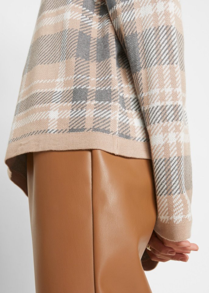 Jacquard-Pullover aus nachhaltiger Viskose