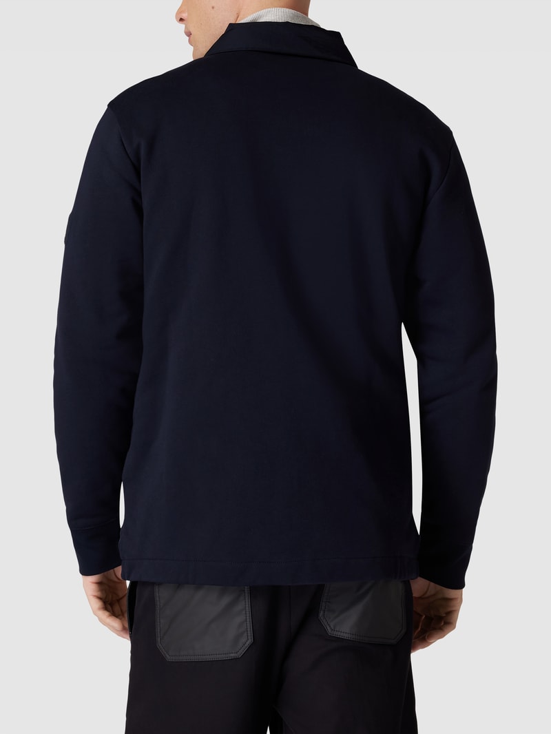 Jacke mit Umlegekragen Modell 'MEDIA' in marineblau