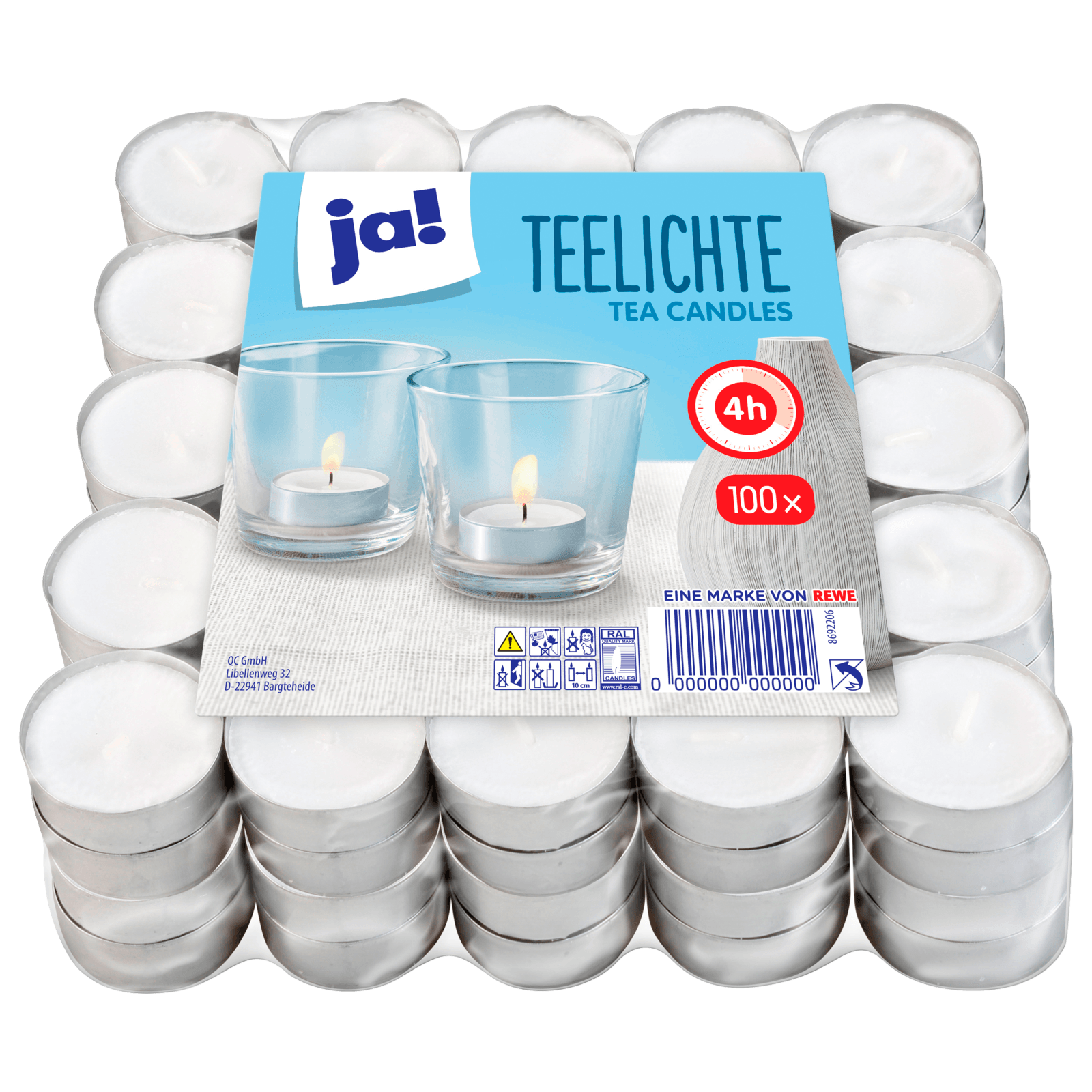 ja! Teelichter 100 Stück