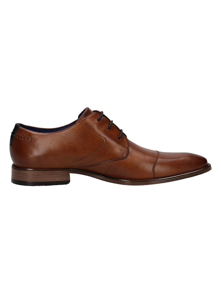 Bugatti Leder-Schnürschuhe 