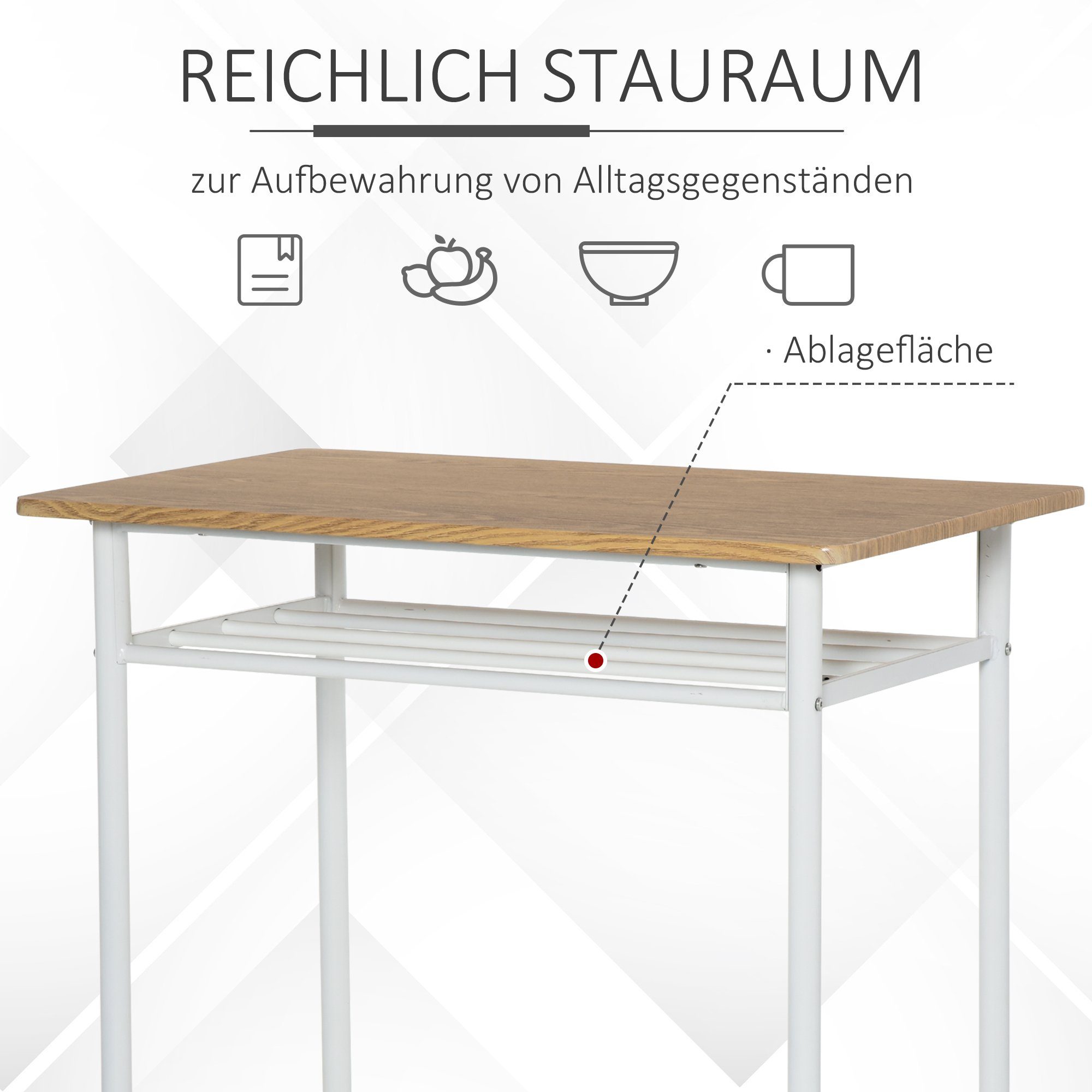 HOMCOM Bargruppe Bartisch-Set