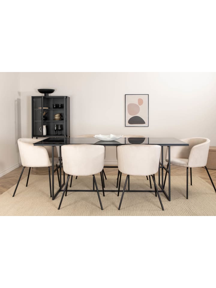 ebuy24 Essgruppe Leif (7-teilig) Grau 90 x 200 cm günstig kaufen onesize