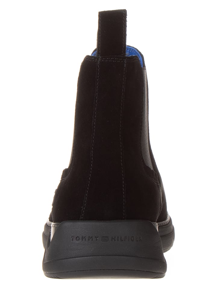 Tommy Hilfiger Shoes Leder-Chelsea-Boots in Schwarz günstig kaufen