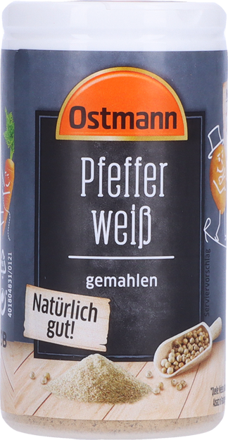 Ostmann Pfeffer weiß gemahlen