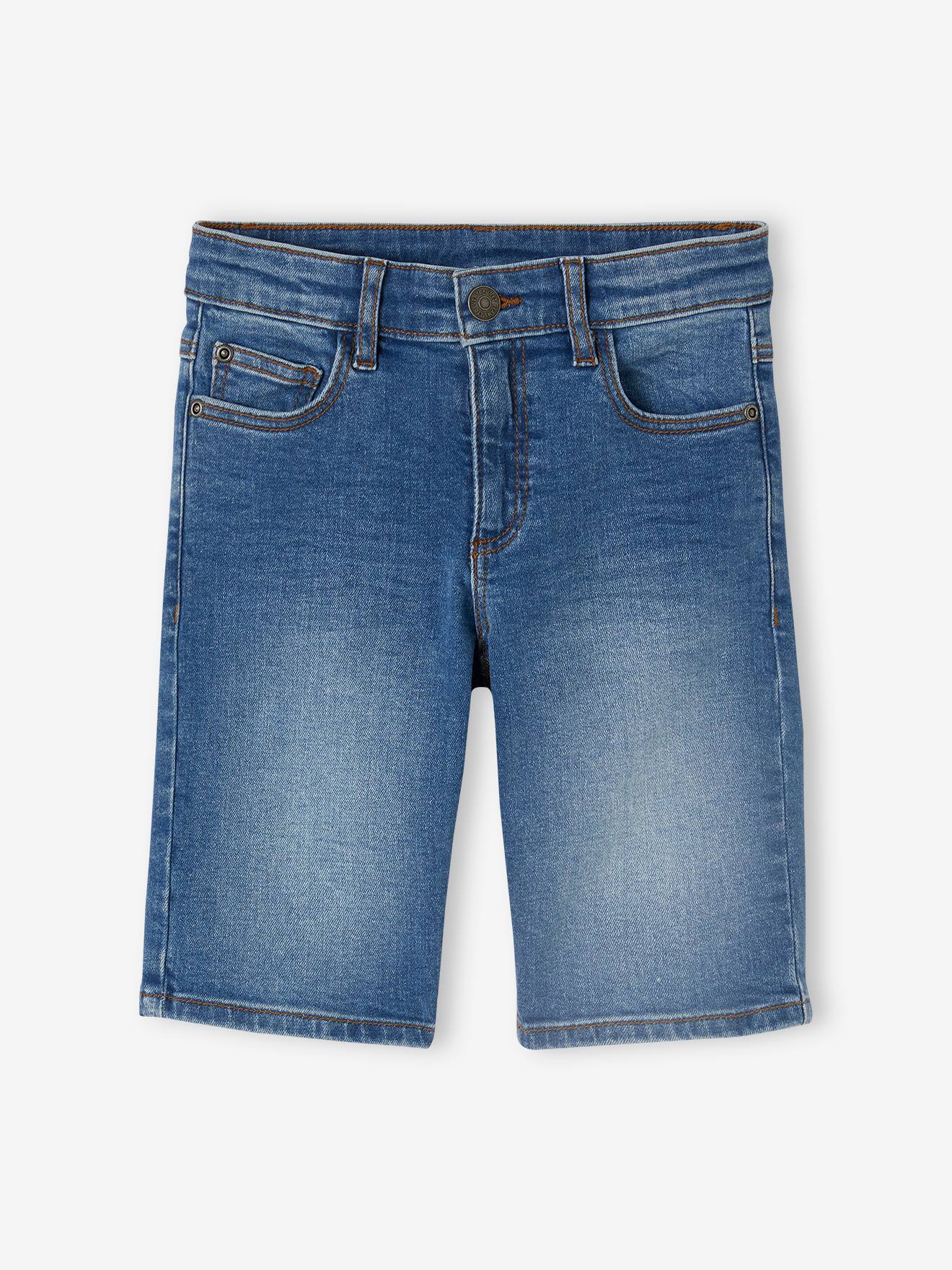 Vertbaudet Jungen Jeansshorts BASIC Oeko-Tex - double stone