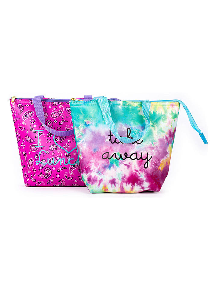 Tri-Coastal Design 2er-Set: Isoliertaschen in Pink/ Bunt - (L)29 x (B)32 cm günstig kaufen onesize