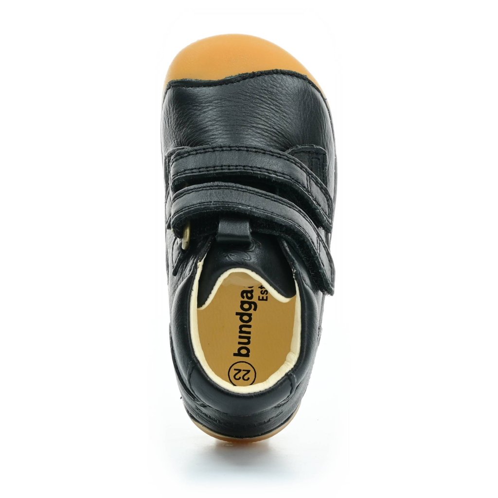 Bundgaard Petit Velcro Black / GUM schwarze Mid Cut Barfußschuhe