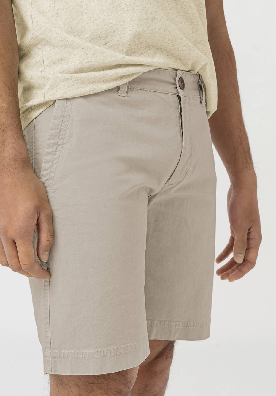 Chino Shorts aus Bio-Baumwolle mit Hanf