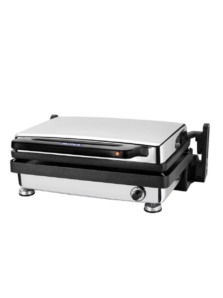 Mulex Kontaktgrill: 2200W Antihaftbeschichtet in Silber günstig kaufen 1