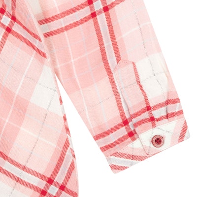 Bluse langarm, rot für Mädchen