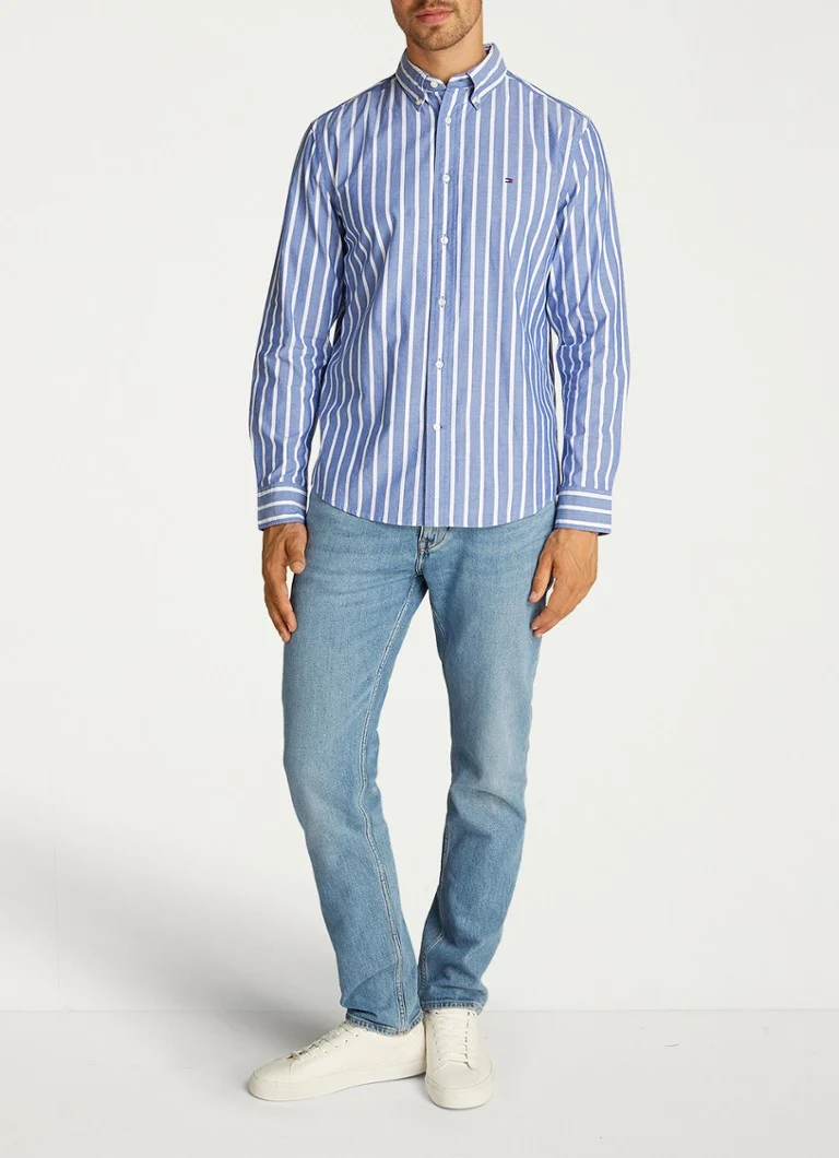Tommy Hilfiger Flex košulja regularnog kroja s prugastim printom i logotipom