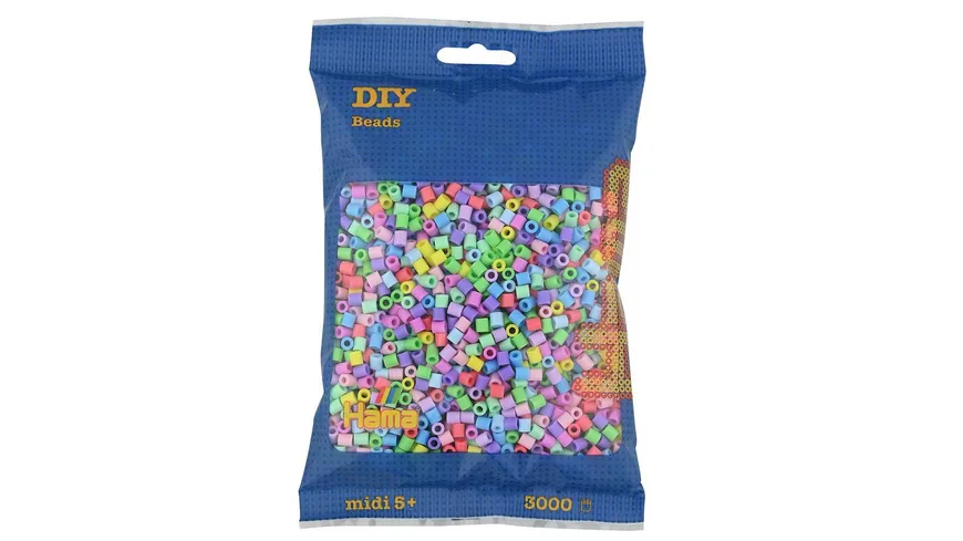 Hama - Bügelperlen im Beutel, ca 3000 Stck, Pastellmix