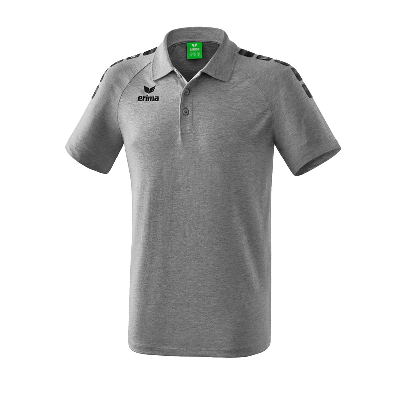 Erima Essential 5-C Poloshirt Grau Schwarz