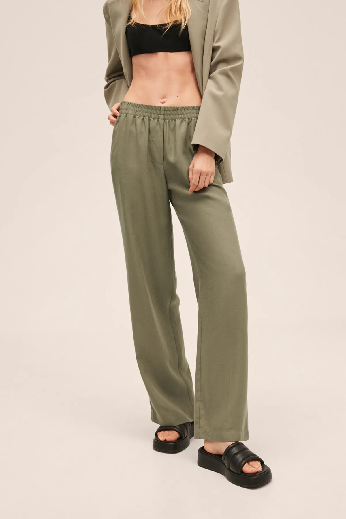 MANGO  27087121 Damen/Mädchen Khaki
