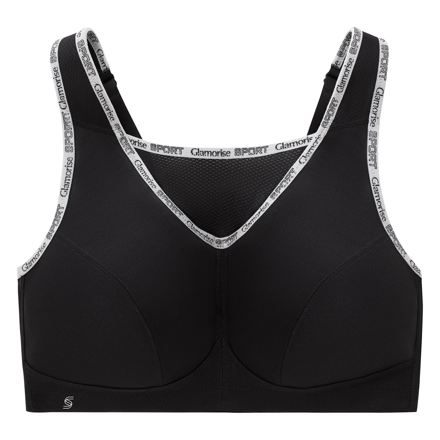 Sport-Bustier mit bestem Halt - Schwarz
