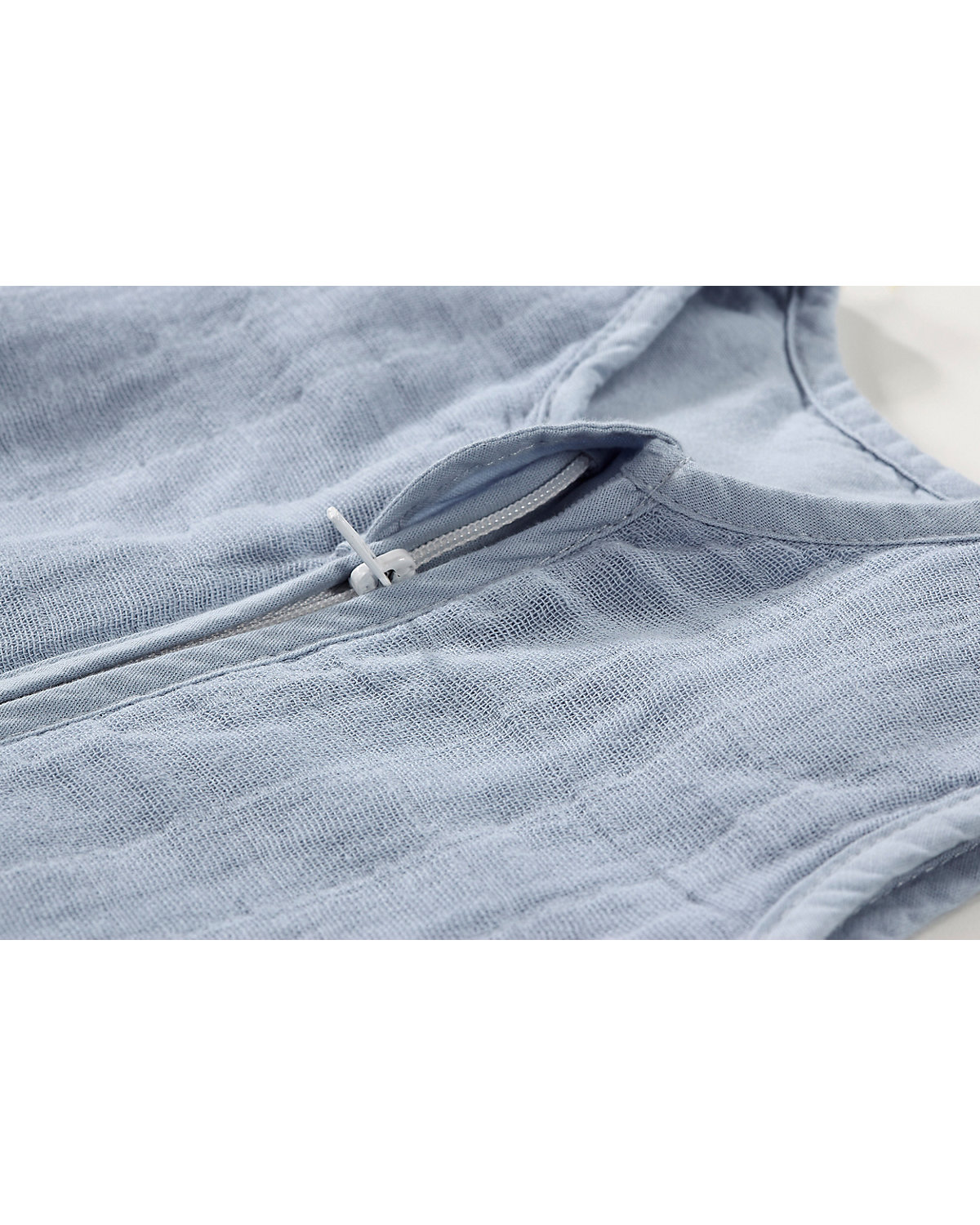 Sommer- Schlafsack Mull uni blau Gr. 110