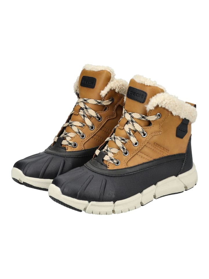 Geox Stiefelette in Schwarz/Gelb günstig kaufen