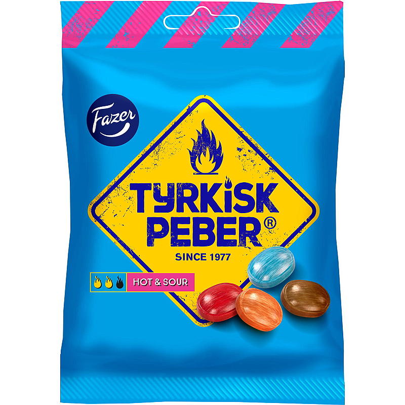 Fazer Tyrkisk peber 150 g hot & sour