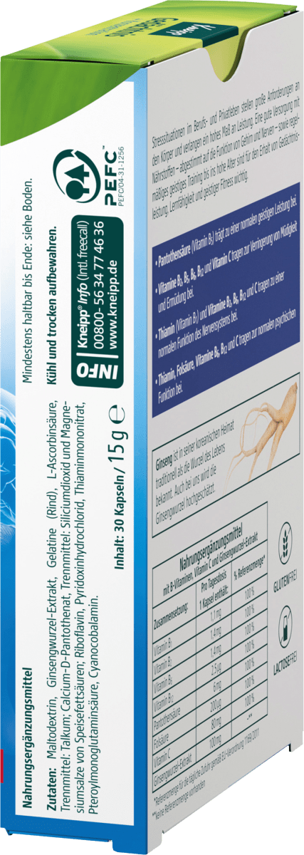 Gedächtnis + Konzentration Kapseln 30 St, 15 g