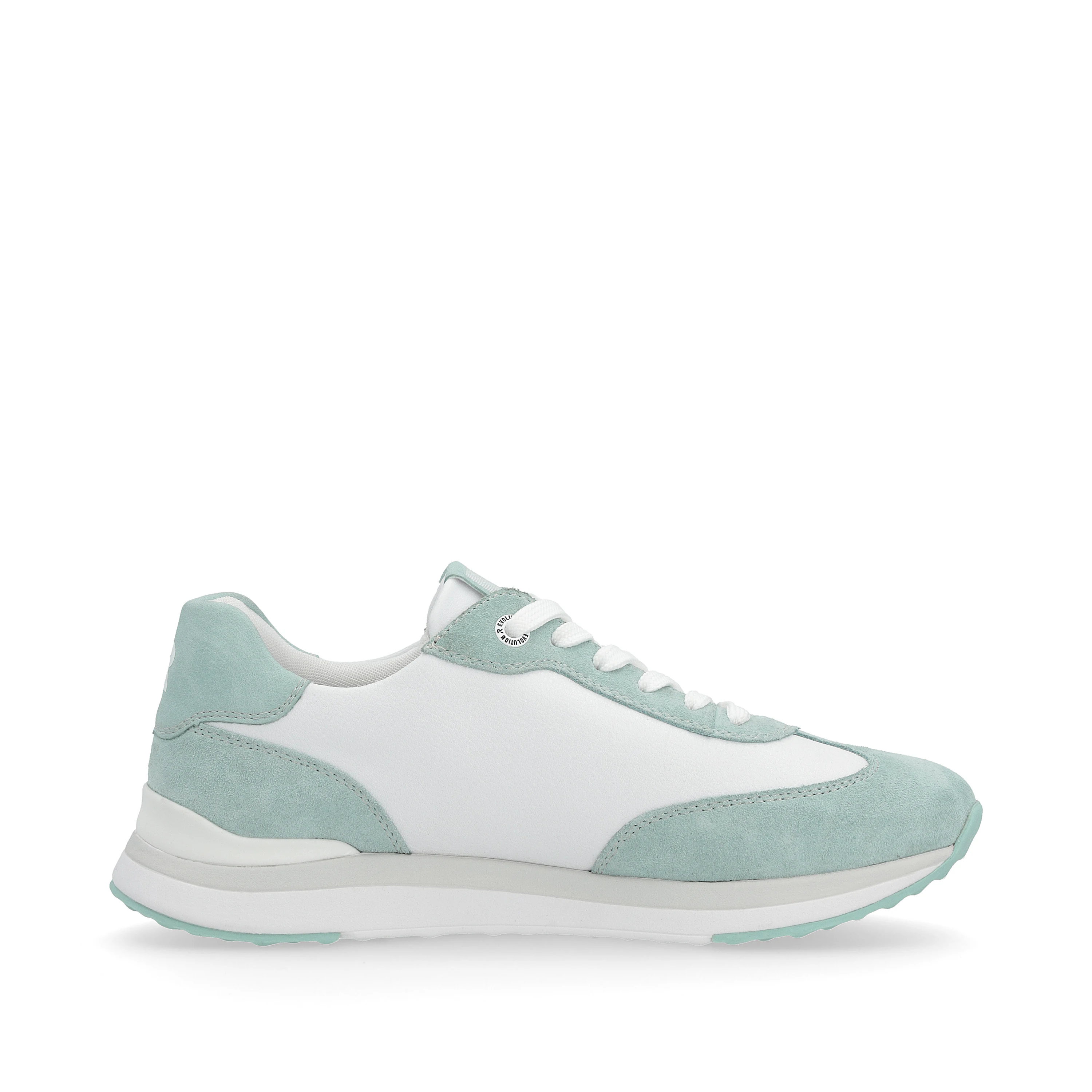 Rieker Damen Sneaker Low frost-white aquamarine