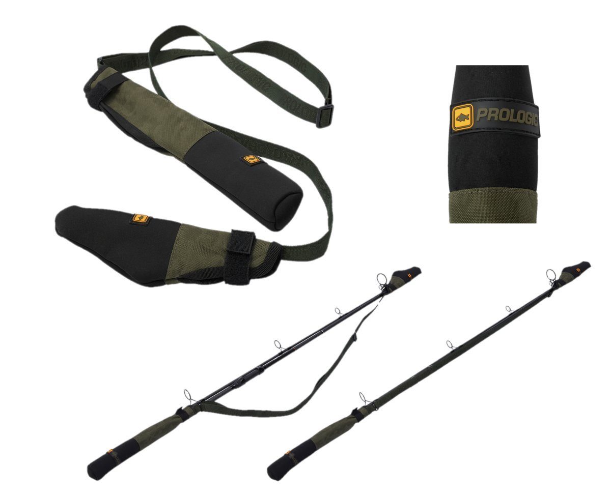 Prologic Connected Tip/Butt Rod Protector Rutenschoner Karpfenruten Steckruten Rutenhalter, (2er Set, Kann auch als Tragegurt verwendet werden)