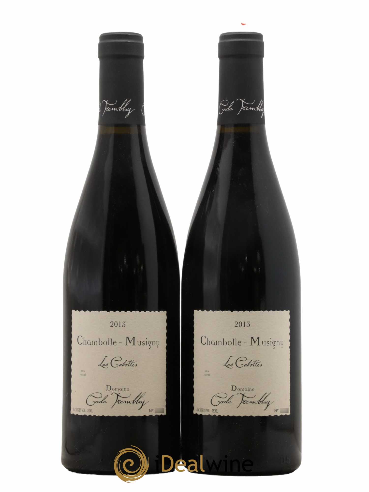 Chambolle-Musigny Les Cabottes Cécile Tremblay  2013 - Lot de 2 Bouteilles