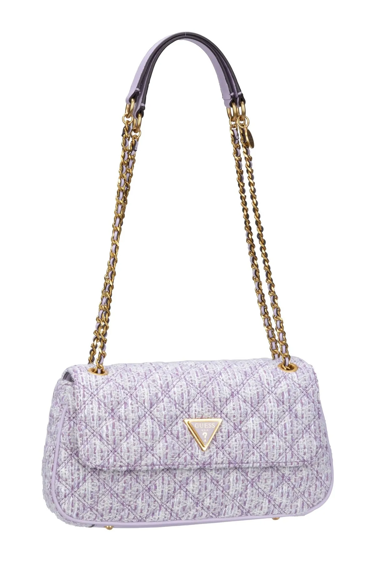Guess  Schultertasche Giully Conv Crossbody Flap Tweed