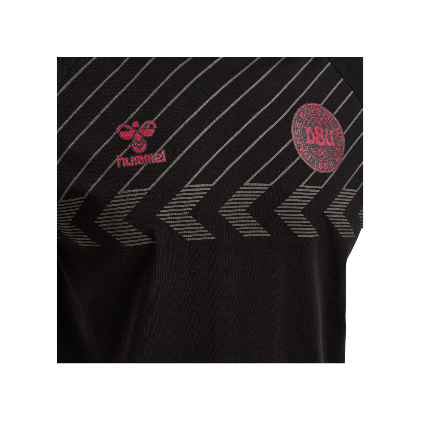 Hummel DBU Dänemark Fan T-Shirt Kids Schwarz F2001