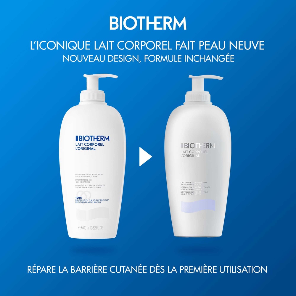 Biotherm Lait Corporel Lait pour le corps hydratation 48H ; anti-desséchant aux extraits d'agrumes