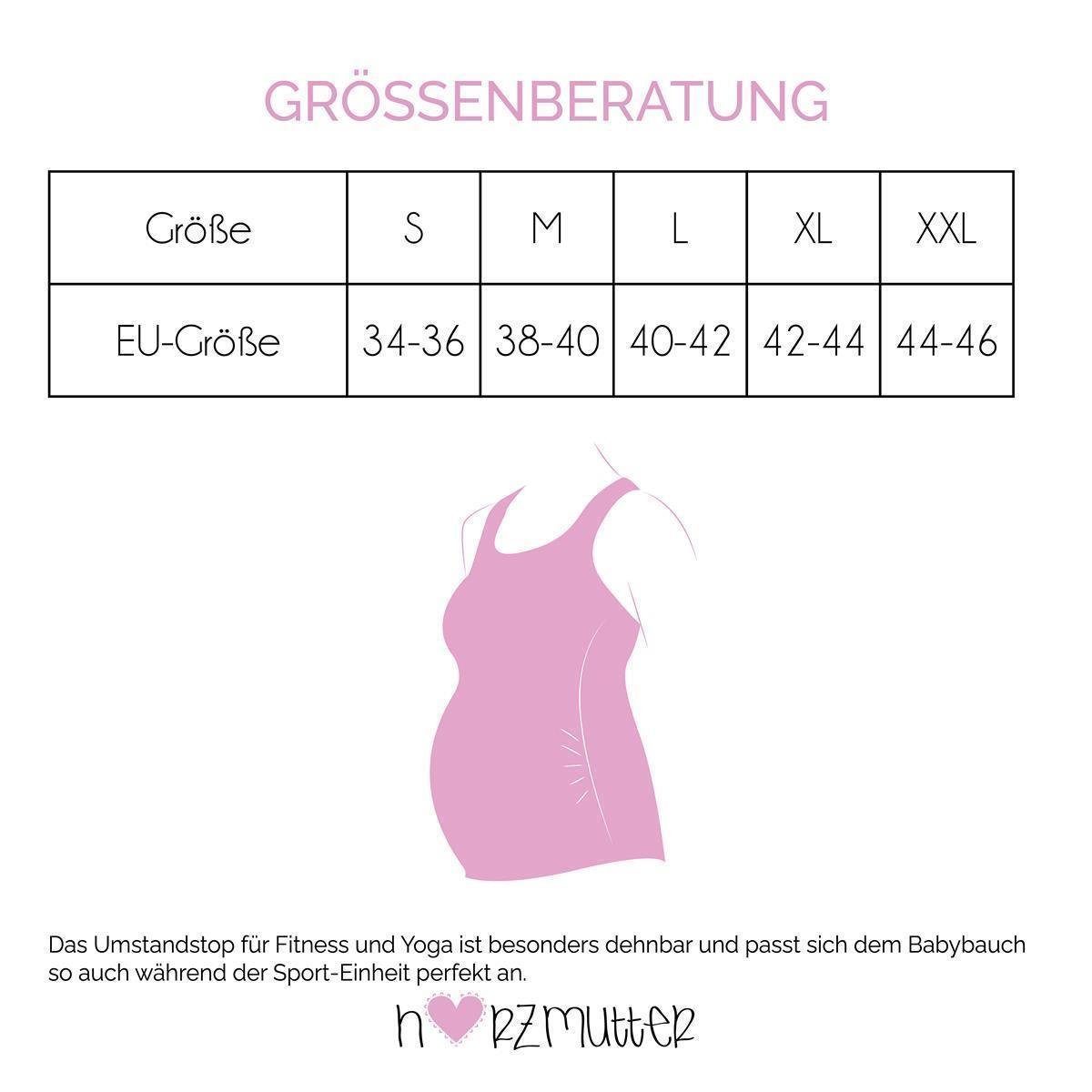 Herzmutter Umstandstop Umstands-Sport-Oberteil - Sport-Top für Schwangere (1-tlg)