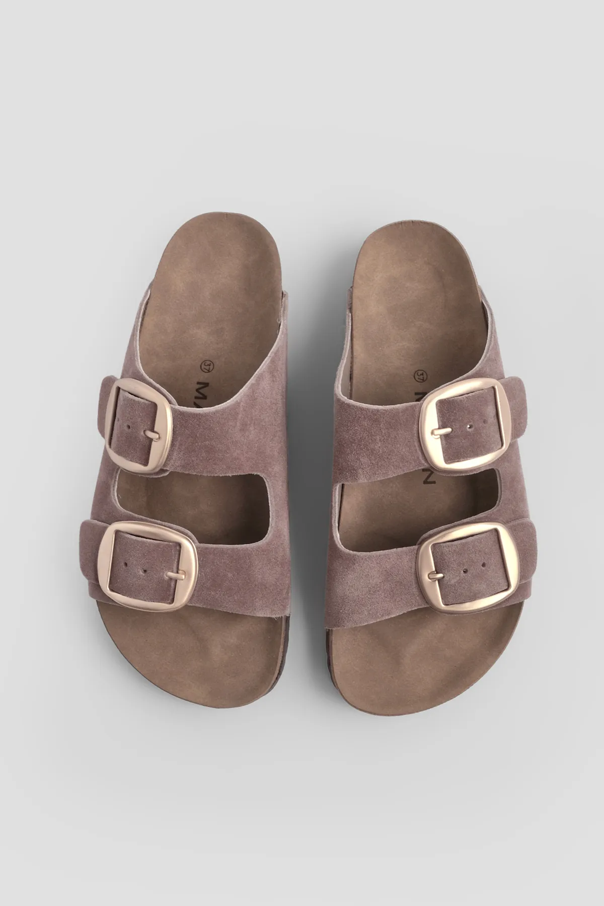 Marjin  Pantolette - Braun - Flacher Absatz