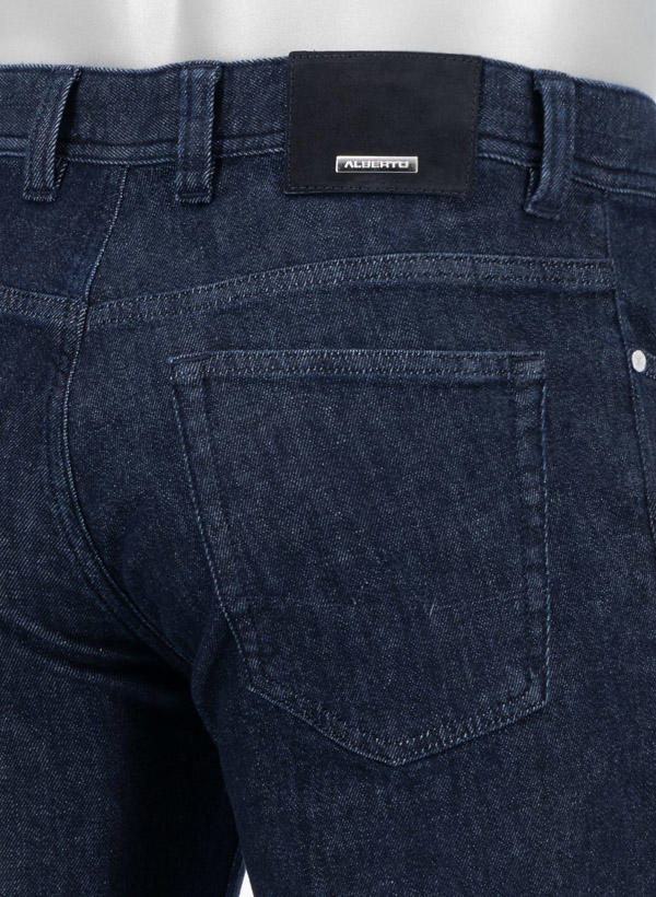 Alberto, Jeans Pipe, Regular Fit, Kaschmir-Baumwolle, navy