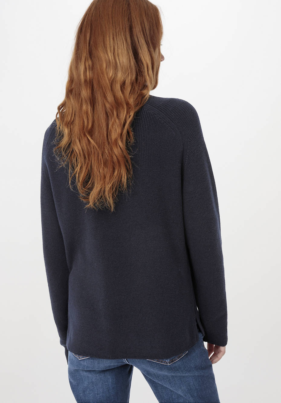 Rollkragenpullover aus reiner Bio-Baumwolle