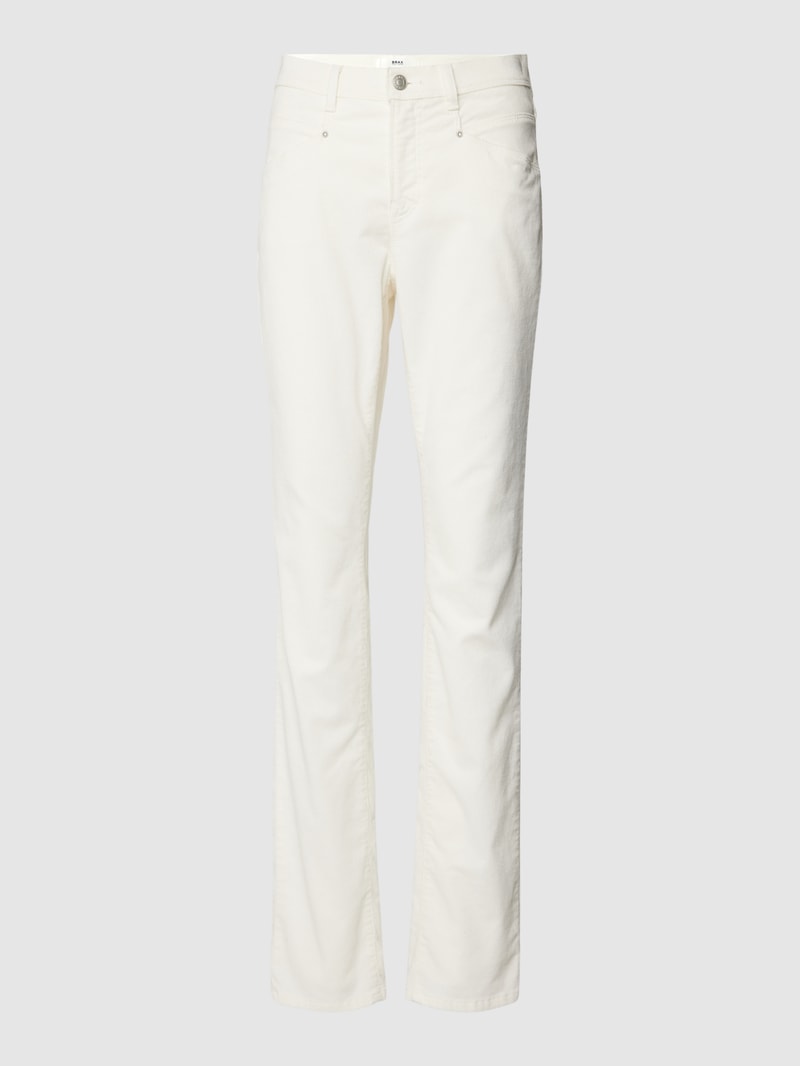 Cordhose mit Eingrifftaschen in offwhite