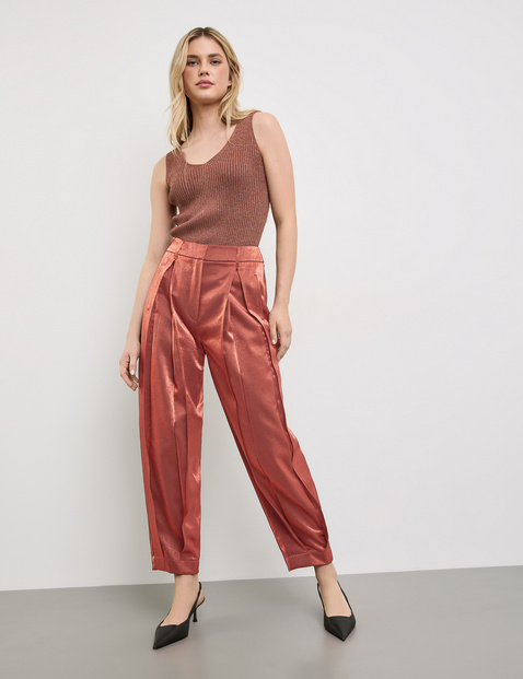 Glänzende Hose Balloon Fit