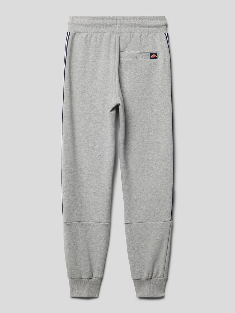 Sweatpants mit Label-Details Modell 'Sanpolo' in mittelgrau meliert