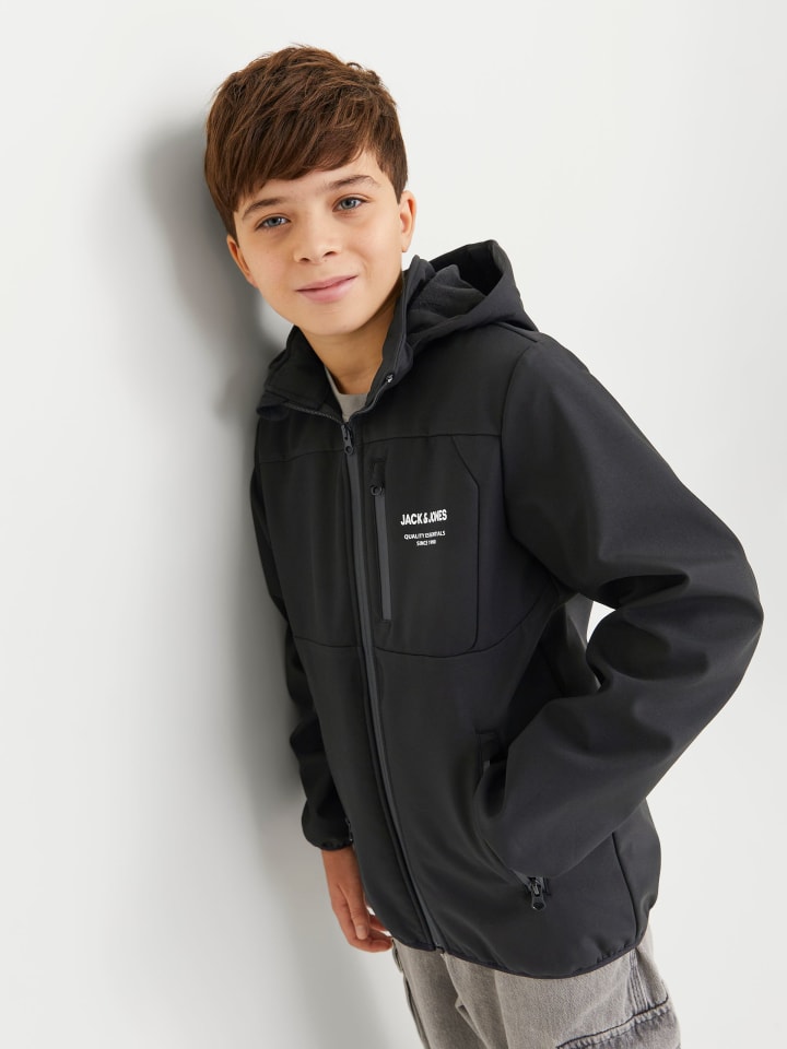 JACK & JONES Junior Softshelljacke  JJTHEO SOFTSHELL JACKET in black günstig kaufen