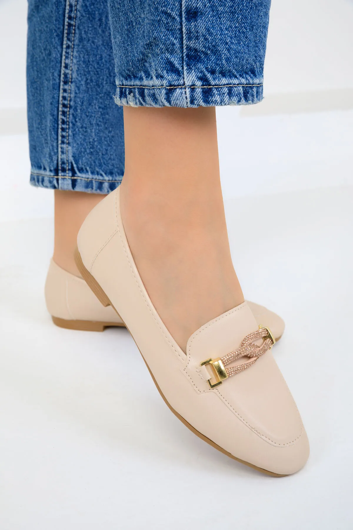 SOHO  Beige Ballerinas für Damen 18888