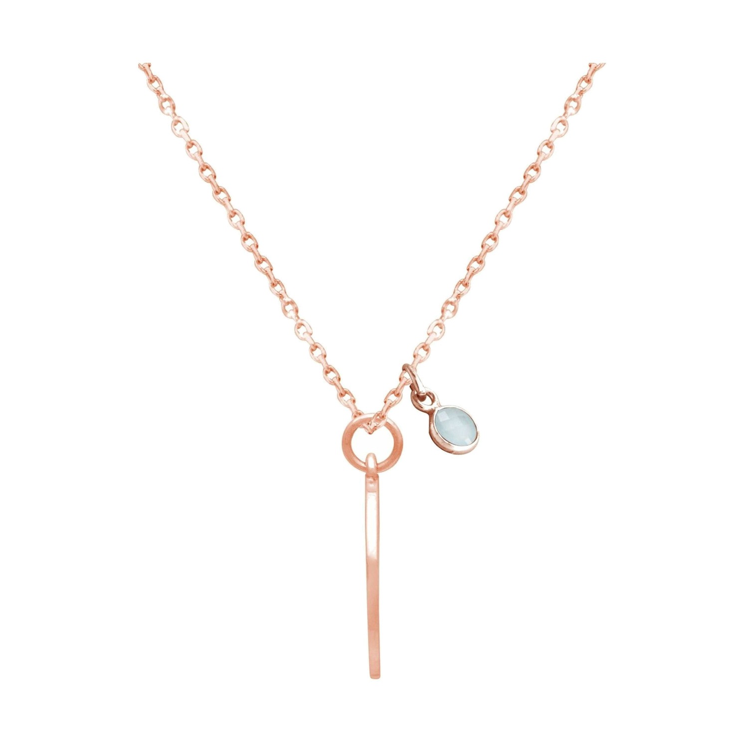 Kette mit Anhänger 'Alpin Berge Chalcedon'