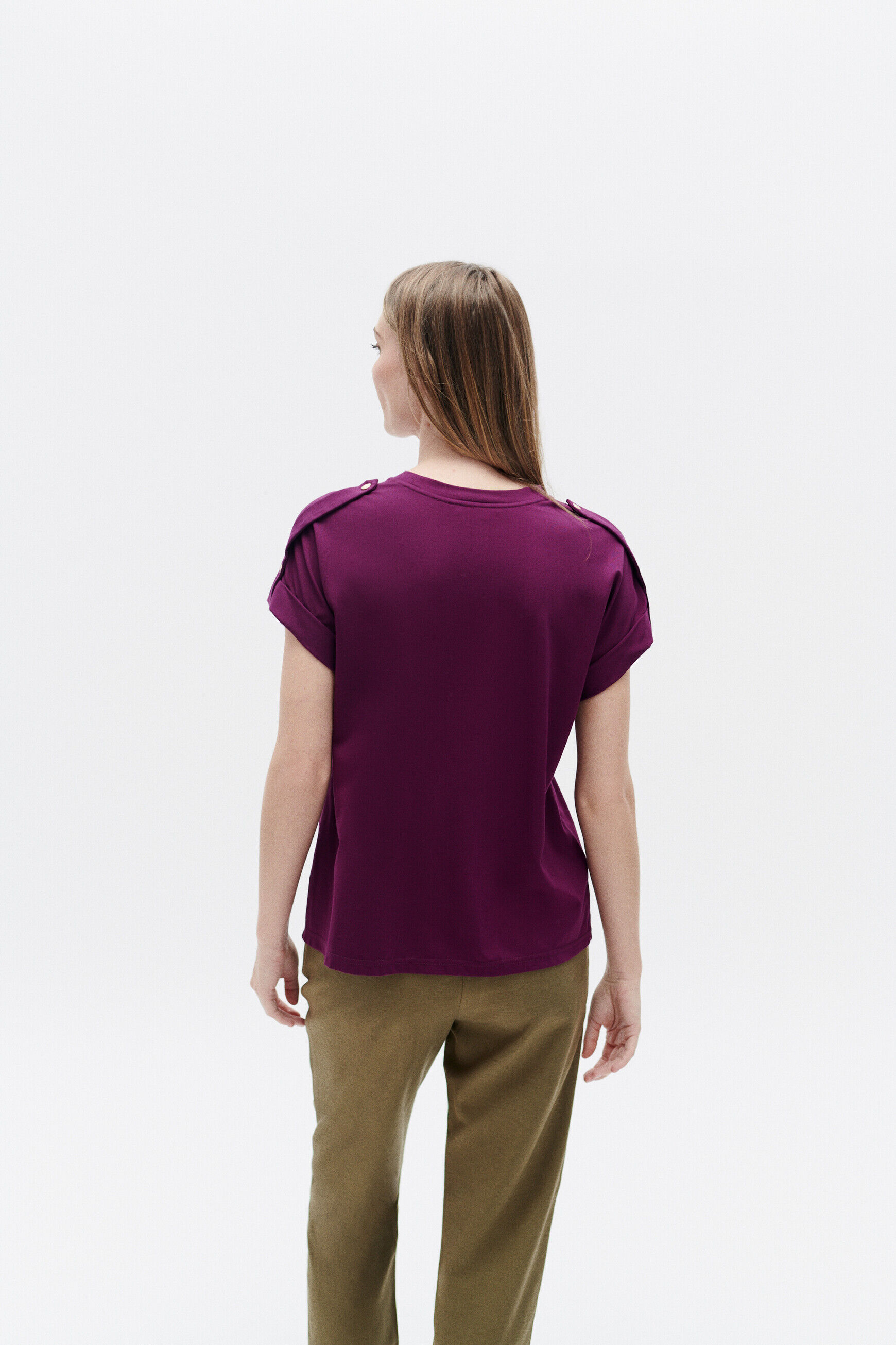 T-shirt tonie violet clair femme