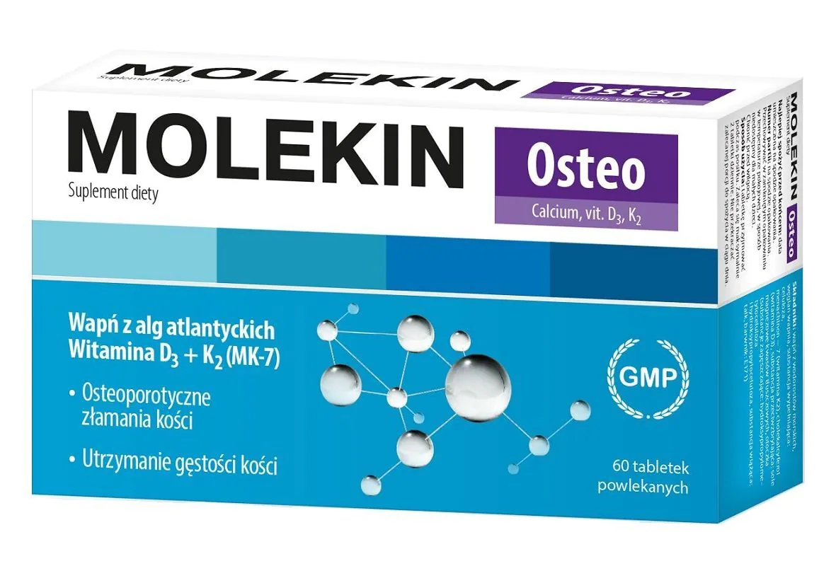 Molekin Osteo Kalcij + D3 + K2, Tablete