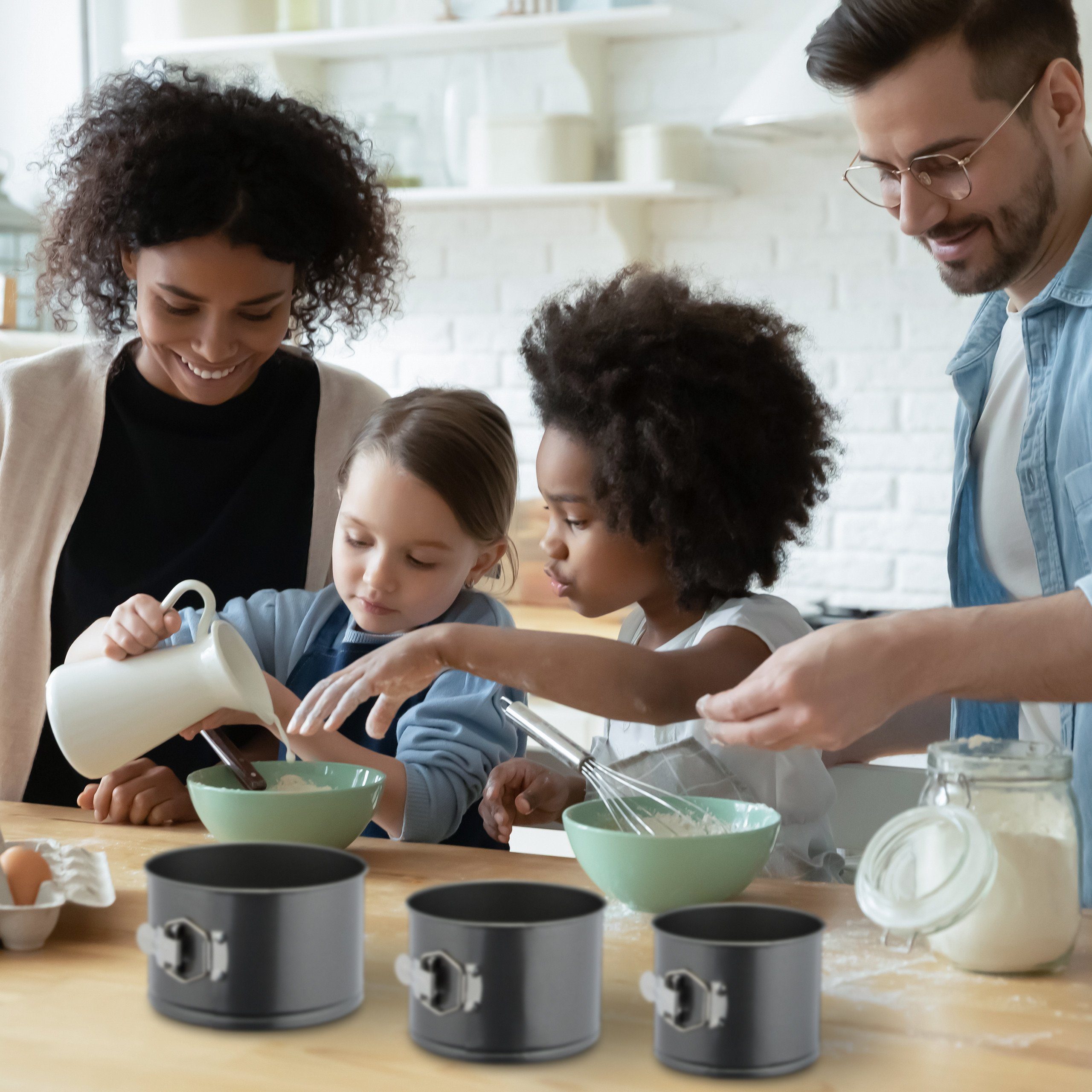 relaxdays Springform Springform hoch 3er Set