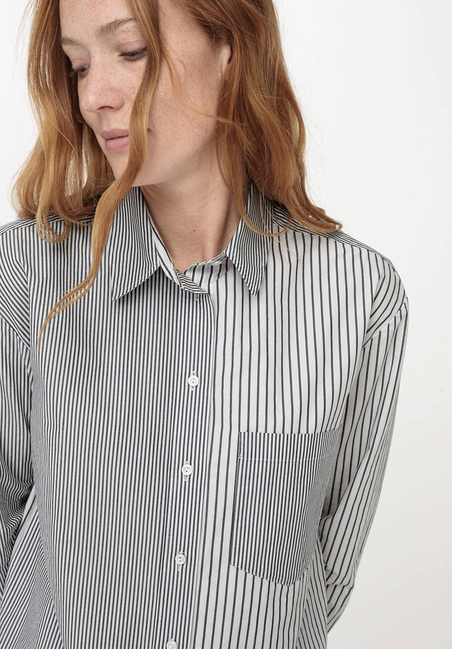 Hemdbluse aus reiner Bio-Baumwolle